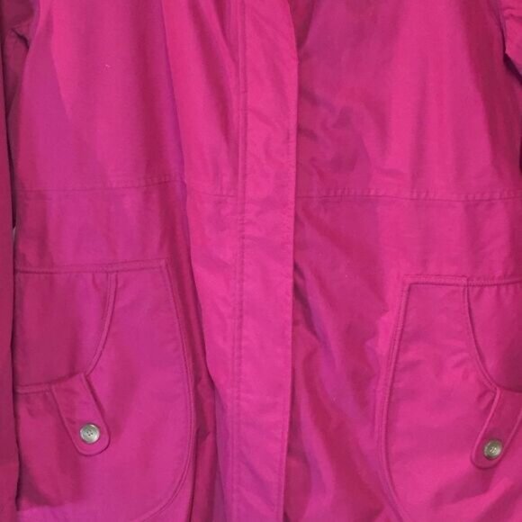 New Lands  End Back pleated All Weather Pink Coat Womens Sz S 6 8 - Picture 7 of 10